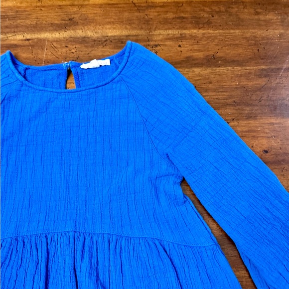 Copper Key Royal Blue Top and Floral Leggings Set Size 6 Like New - Picture 3 of 7